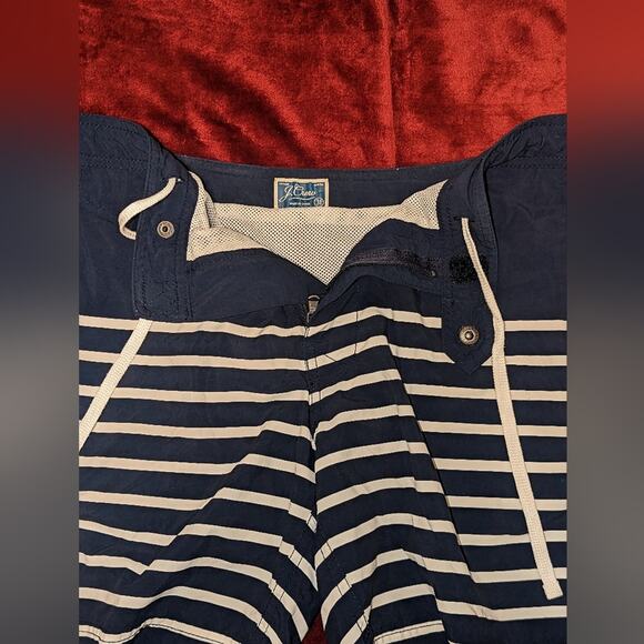 J Crew Striped Swim Shorts, Size 31 - Picture 4 of 8